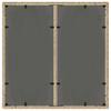 Garden Table with Glass Top Beige 90x90x75 cm Poly Rattan