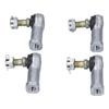 4PCS Tie Rod End Kit Rubber Metal WearResistant Replacement for TRX300 Fourtrax 300 19881996