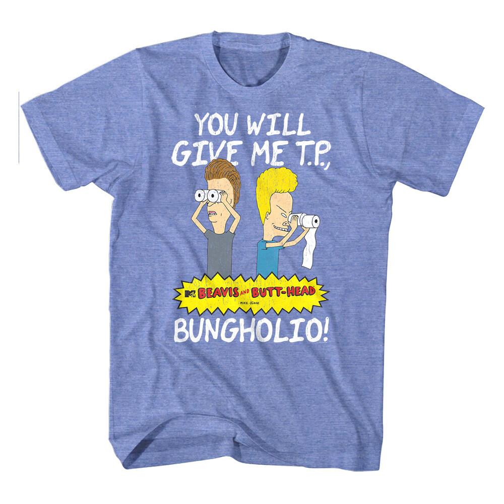 Beavis and Butthead Bungholio Men T Shirt You Will Give Me TP Binoculars