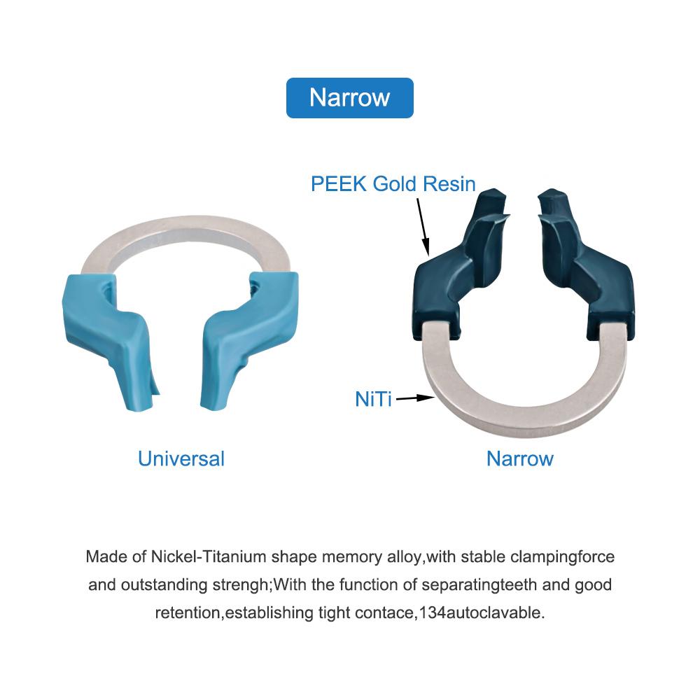 Dental Matrix Bands Clamp Sectional Contoured Matrix System with Nickel Titanium Ring for Dentist Tools