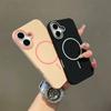 Ultrathin Simple Case for 16 Pro Max 15 14 Plus 13 12 11 Pro Max Matte Hit Color Lens Wireless Charg Soft Cover