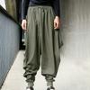 Retro Harlan Pants for Men Casual Loose Lantern Trousers Solid Color Cotton 100% Fashion High Street Oversize Clothes