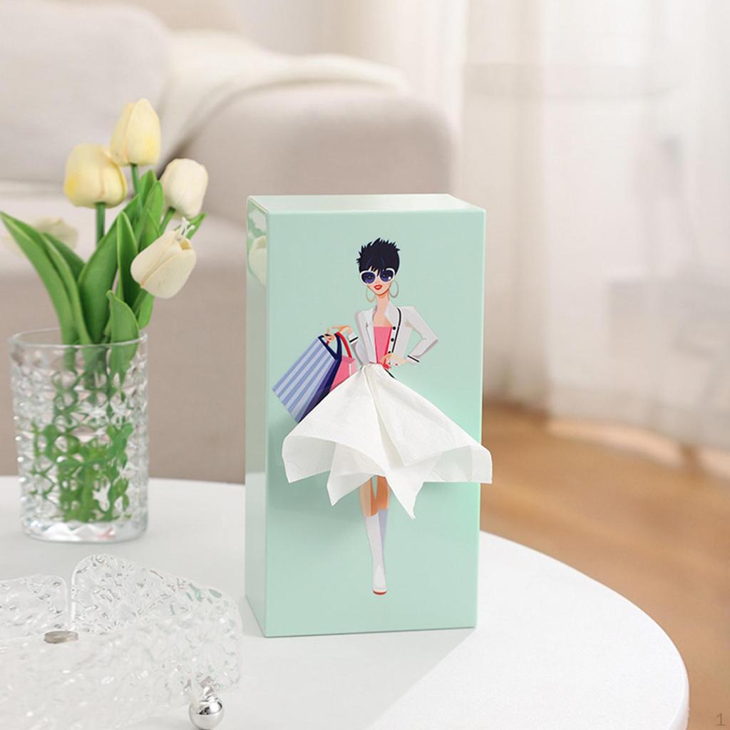 Box Decor Supplies Funny Retro Dispensive Lady Jirt for Dining Room Compt