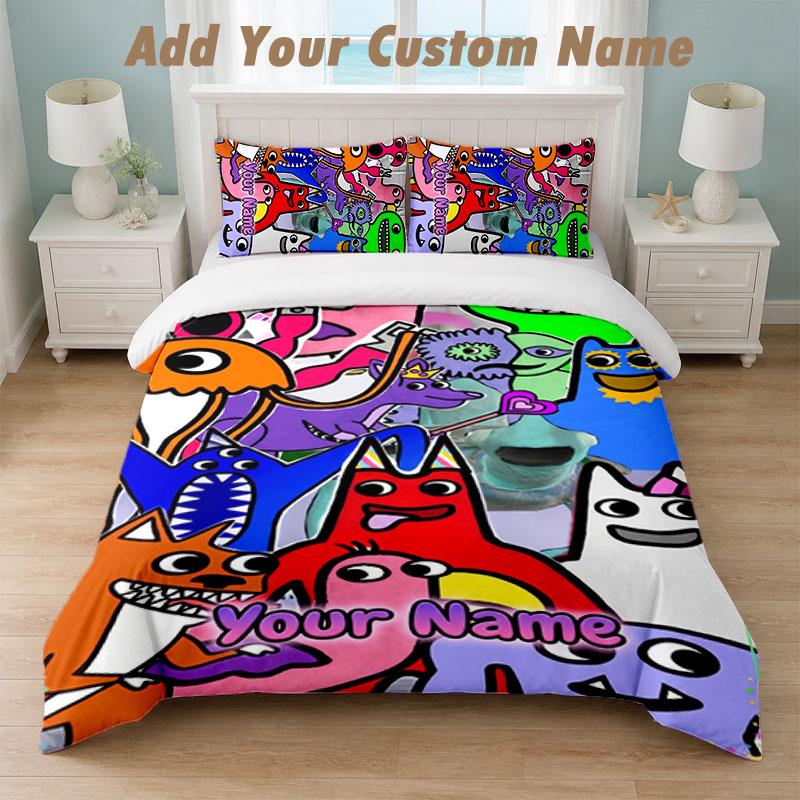 Bedding Set 1 Duvet Cover 2 Pillowcases Garten of Banban Print Soft Bed Linen Bedroom Decor