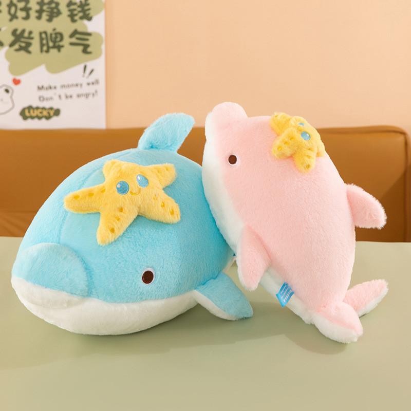 Plush Dolphin Toy With Pp Cotton Filling For Kids And Baby Sleep Comfort