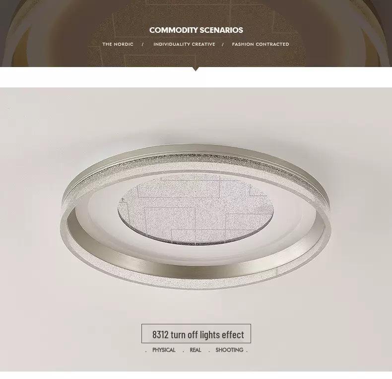 Italian Luxury Minimalist Eye-Protecting Ceiling Light for Bedroom & Living Room 2025