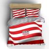 USA Flag Stripes Bedding Set Bedding Duvet Cover Set Duvet Cover Pillowcases (1 * Duvet Cover 2 * Pillowcases, Without Duvet Insert)