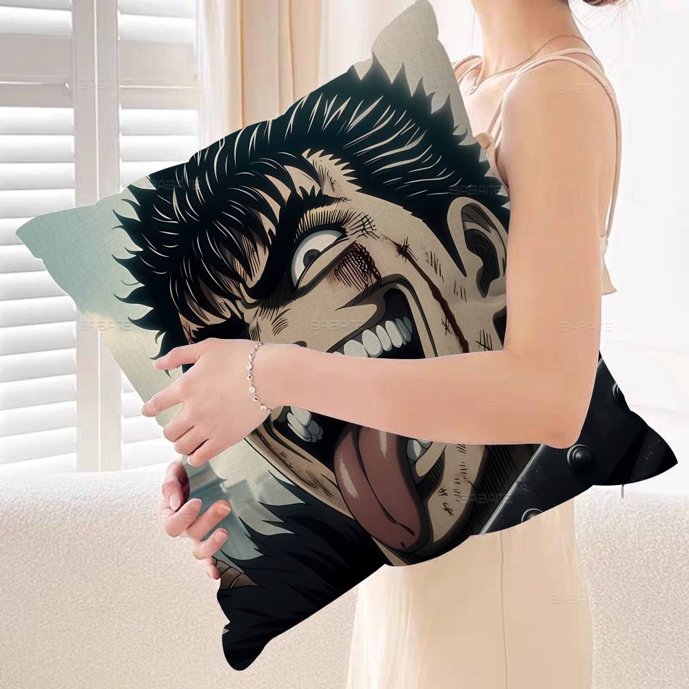 Anime Berserk Cushion Cover Car Throw Pillow Case For Sofa Car Christmas Gift xcm xcm