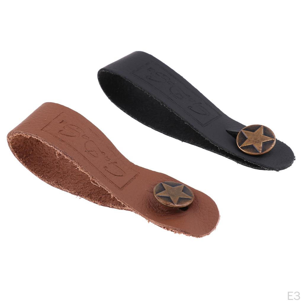Leather Strap Head Gasket for Acoustic Guitar Parts