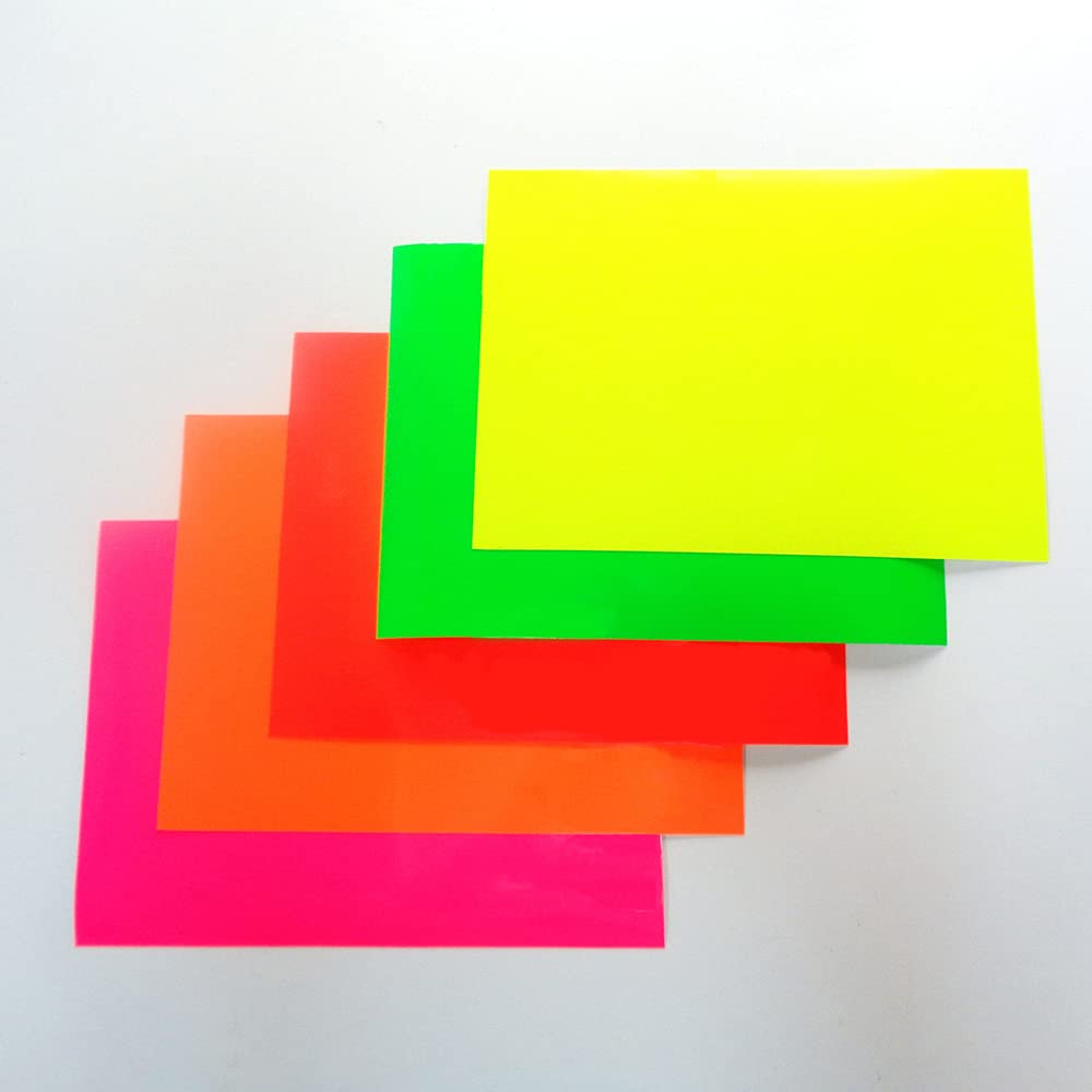 Fluorescent Cutting 16 Set of A4 Color Sticker Cheering Handmade DIY Concert Fan Indoor Use Fluorescent Sheets, Colors, 16, Size, Paper, Fan,