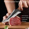 Professionelles Metzgermesser Geschmiedetes Ausbeinmesser Edelstahl Hackbeil Küchenchefmesser Fleisch Fisch Obst Messer mit Abdeckung