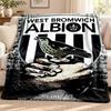Albion FC Blanket Flannel Blanket Soft Cozy Plush Throw for Sofa Bed Lightweight Home Decoration Outdoor Camping