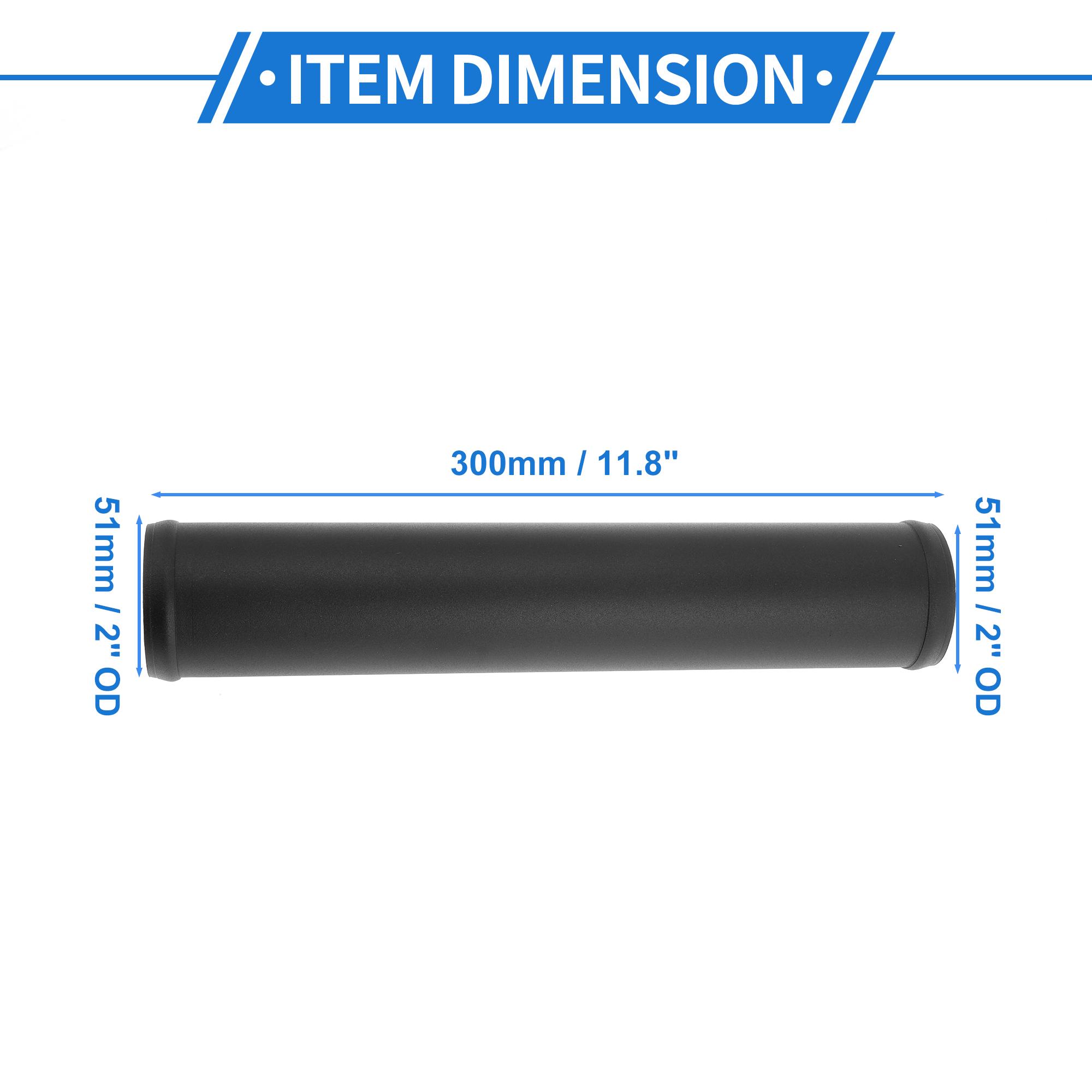 Universal 51/57/64/76/83/89/95mm OD 0/45 Degree Aluminum Alloy Tube Intercooler Pipe 300mm Length Air Intake Connection Hose 0 degree OD 51mm