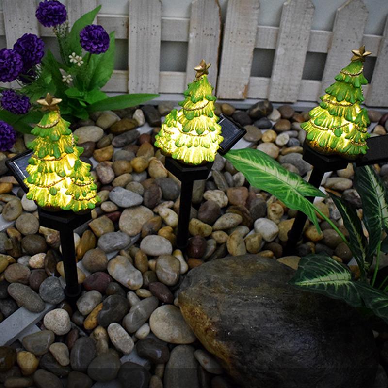 Cheap Lvye Solar Christmas Tree Yard Stake Light LED Landscape Lamp