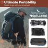 WESTTUNE Ultralight Outdoor Camping Chair 780g Lightweight Aluminum Alloy Beach Chair Mesh Chair for Backpacking Hiking Travel