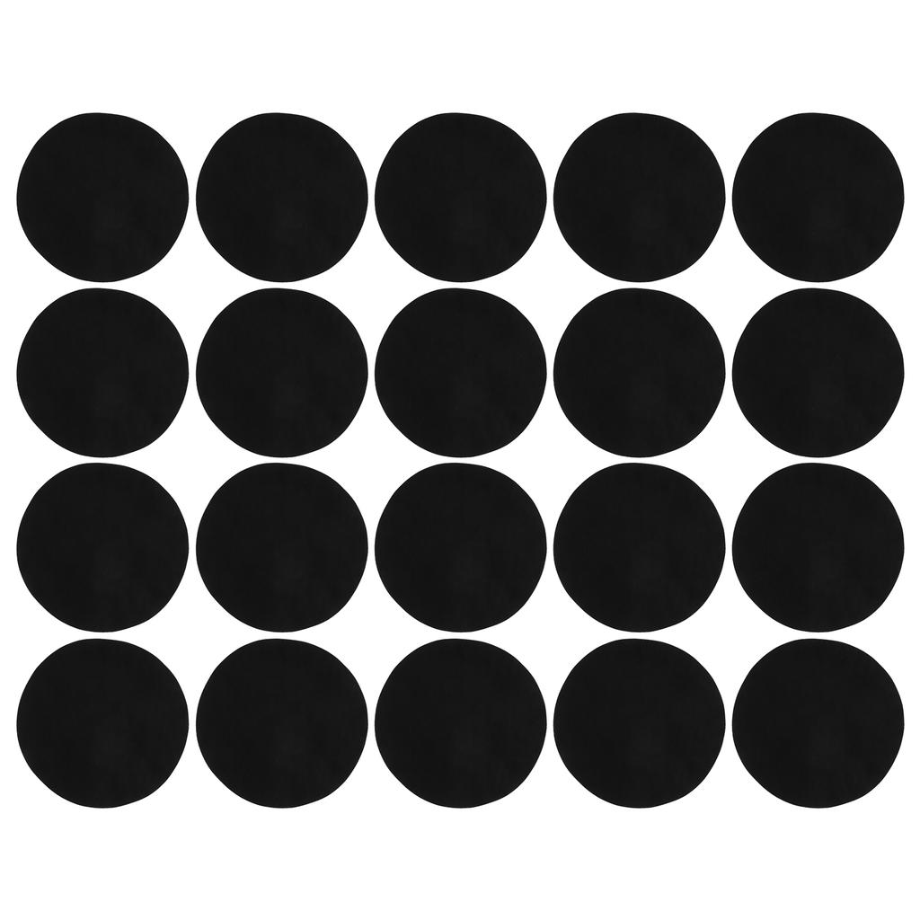 10 Pairs Iron Patches Flocking Adhesive Oval Sleeve Elbow Knee Cloth Repair DIY Decoration10 Pairs of Black