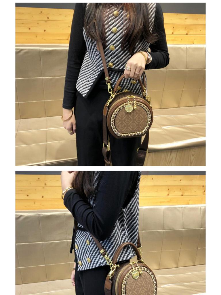 2025 Neue Damen Kleine Runde Umhänge-Mini-Handtasche