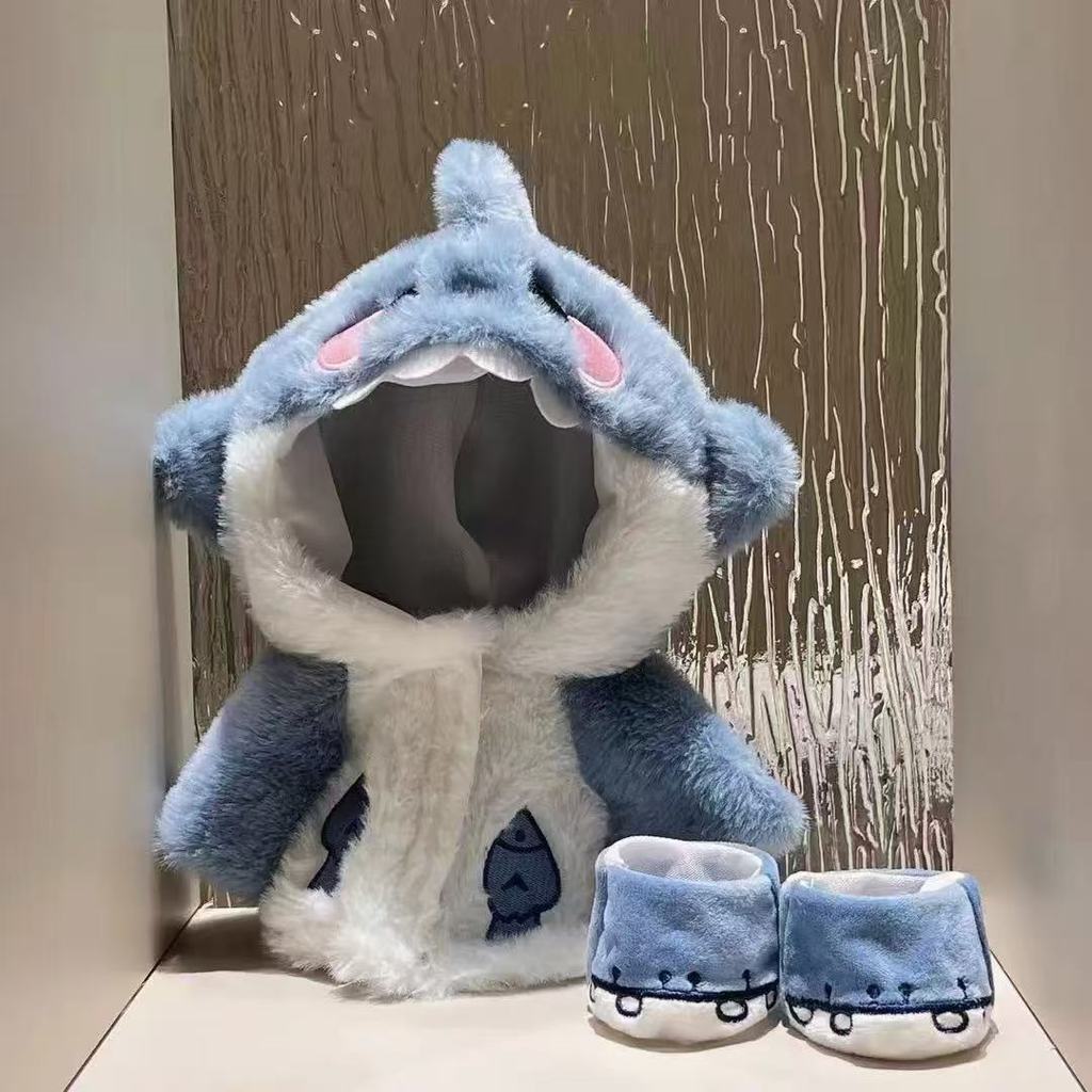 Creative Shark Hoodie Bear Plush 30cm Costume Stuffed Doll Birthday Gift