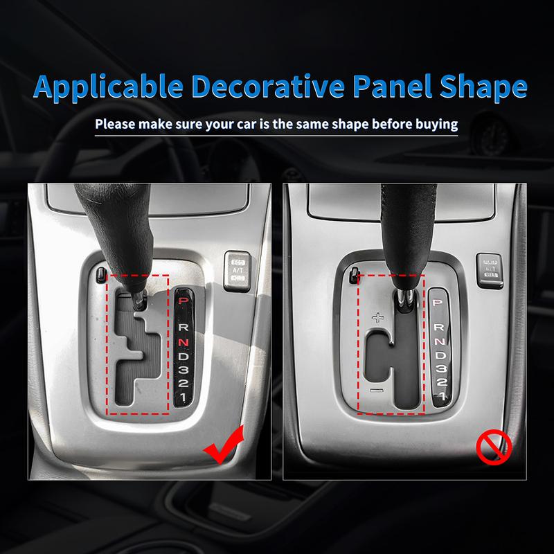 For Subaru Impreza 2005 2006 2007 Gear Shift Panel Real Soft Carbon Fiber Sticker Interior Accessories