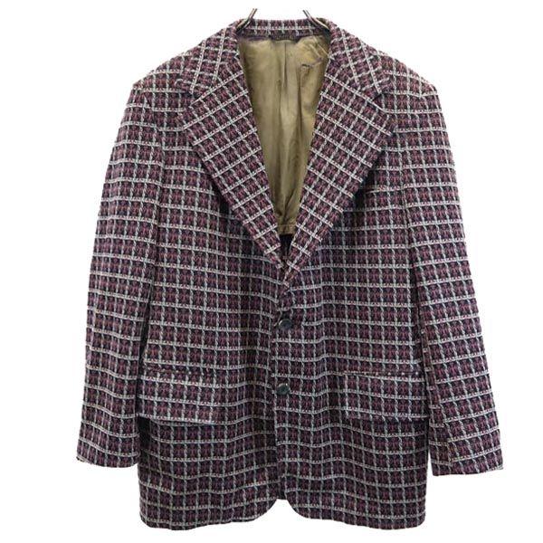 JC PENNEY 70s vintage check tailored jacket Men's Used