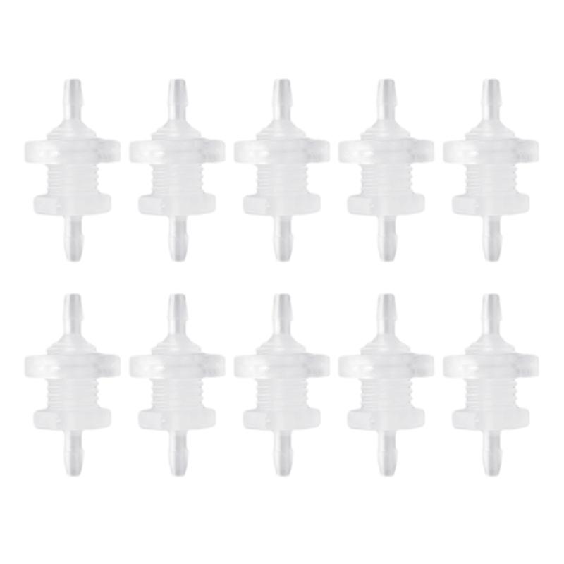 10 Sets Convenient Threaded Hose Connectors 3/16" Pipe Connector Fittings