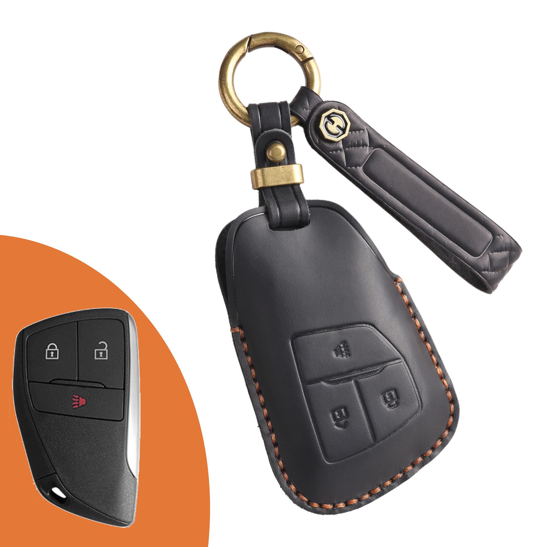 

Retro Leather Key Cover For New Buick Envision High-End Leather Protection Car Key Protection Bag
