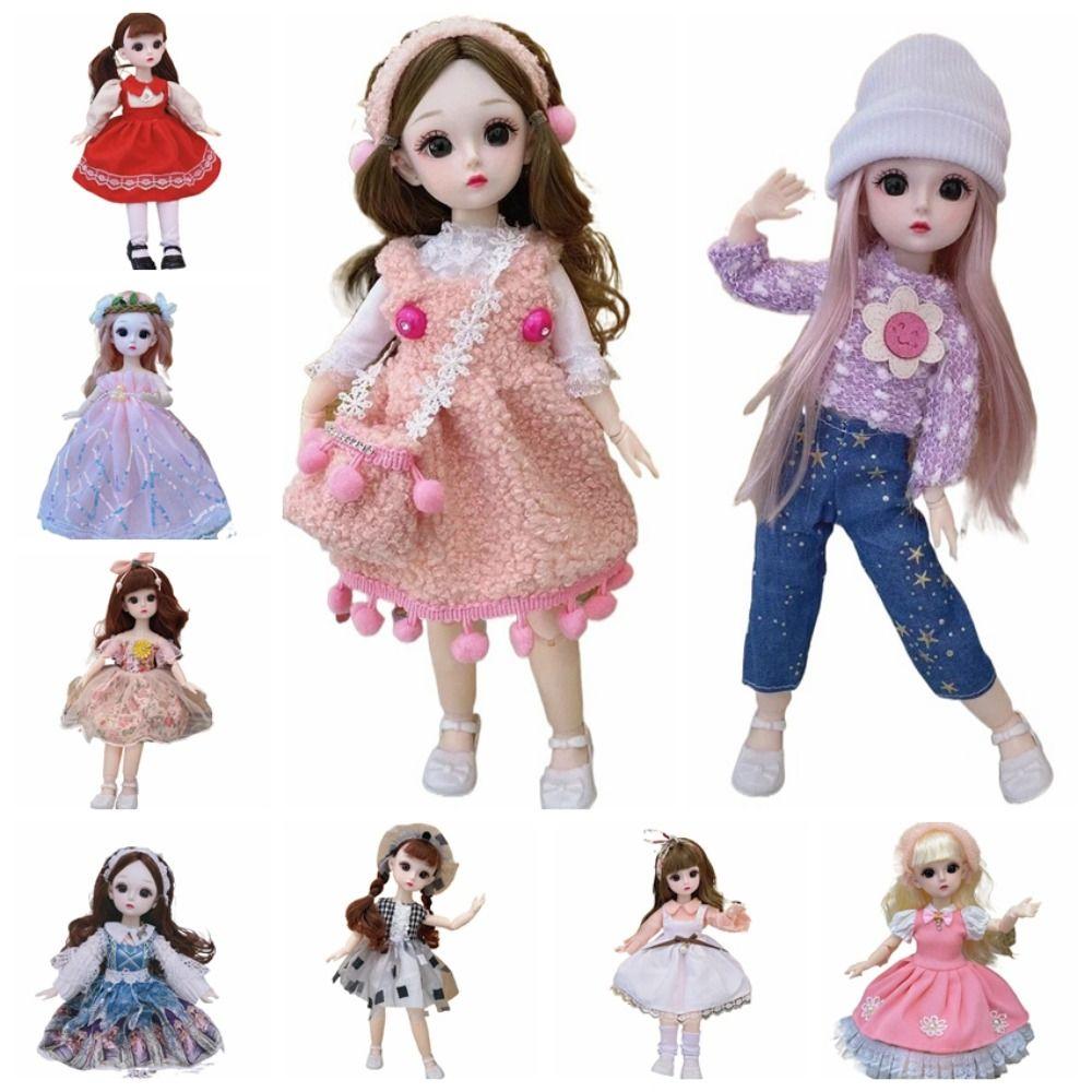 Removable Joints Girl Princess Doll Humanoid Doll Dress BJD Doll 30cm Baby Dolls  Girls Toy