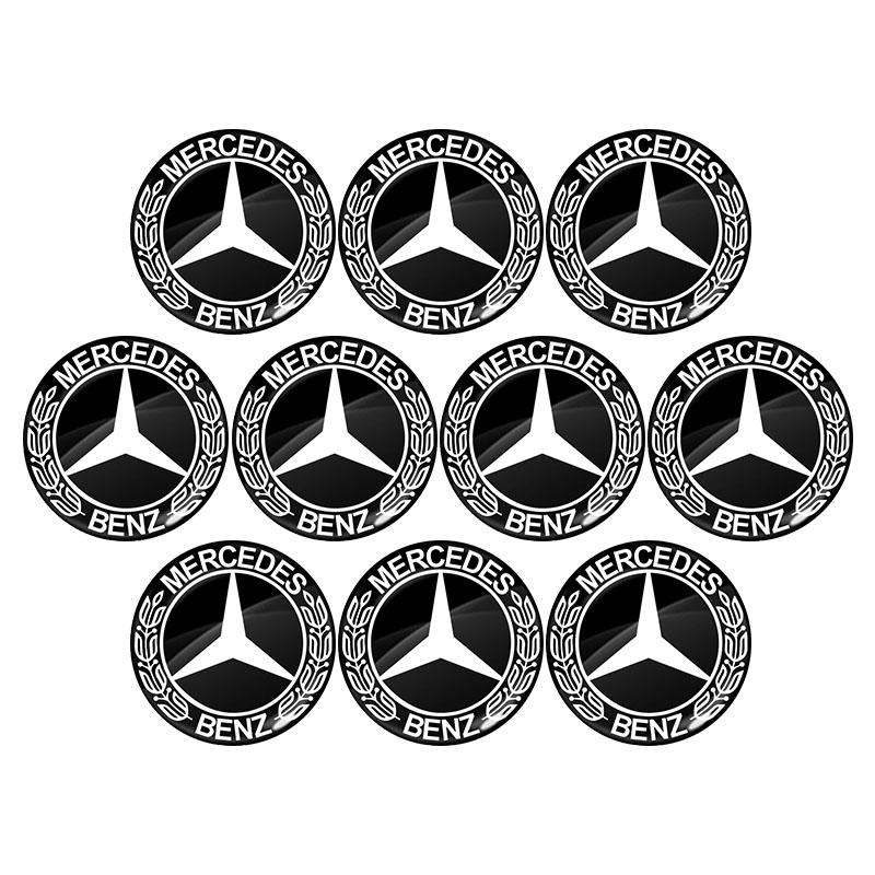14mm Car Key Emblem Stickers Auto Control Key Logo For Mercedes Benz W204 W212 W176 GLC CLA GLA E C G M R S Class AMG Car Accessories