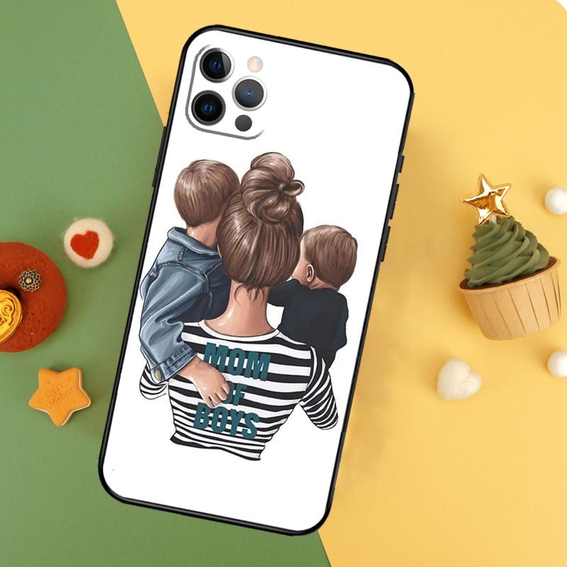 

Baby Mom Daughter Girl Son Dad Phone Case For iPhone 17 Pro Max 17Air 16E 15 14 13 12 11 16 Pro Max Mini Shockproof Cover iPhone 15