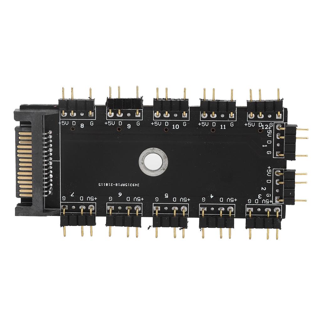 11-Wege-Splitter-Hub 3PIN ARGB-Schnittstelle Erweiterung RGB-LED-Steuergerät Zubehör 5V SATA-Schnittstelle