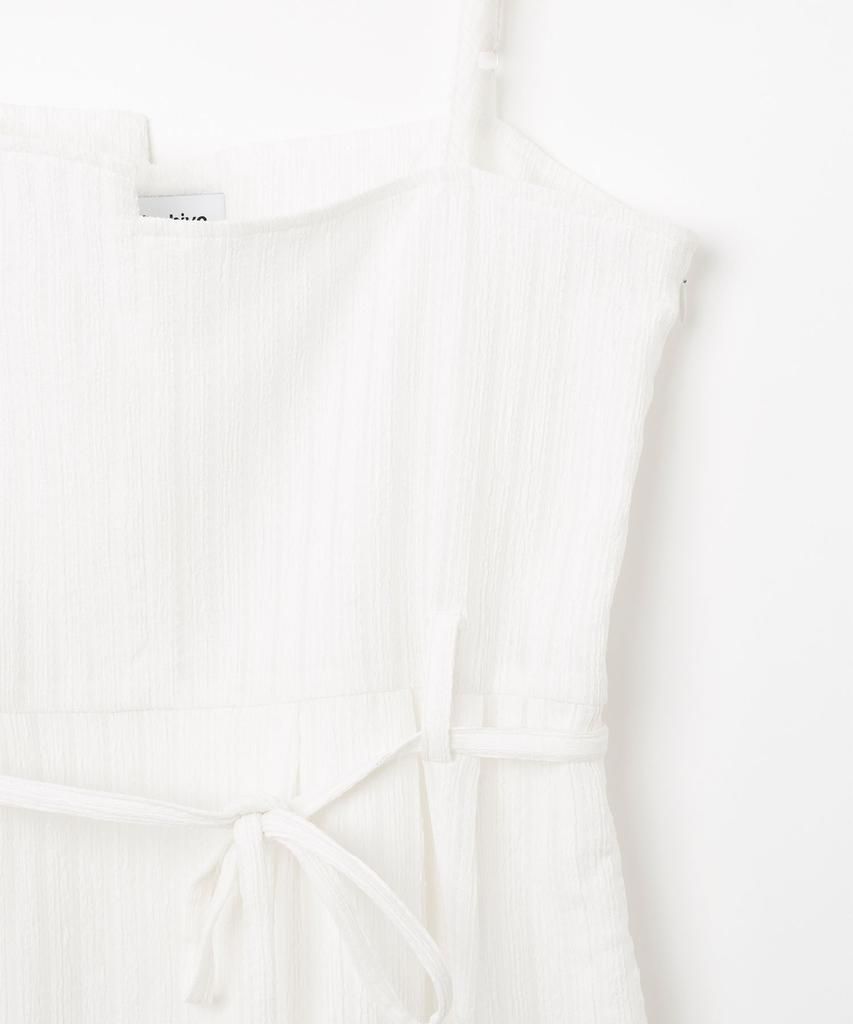 MILLO WOMEN Asymmetrical Lace Midi Dress [White]