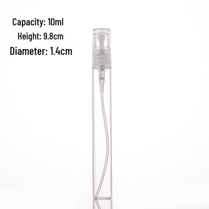 Perfume Refillable Glass Spray Bottles - 2ml, 3ml, 5ml, 10ml Flower Water Sample Sizes