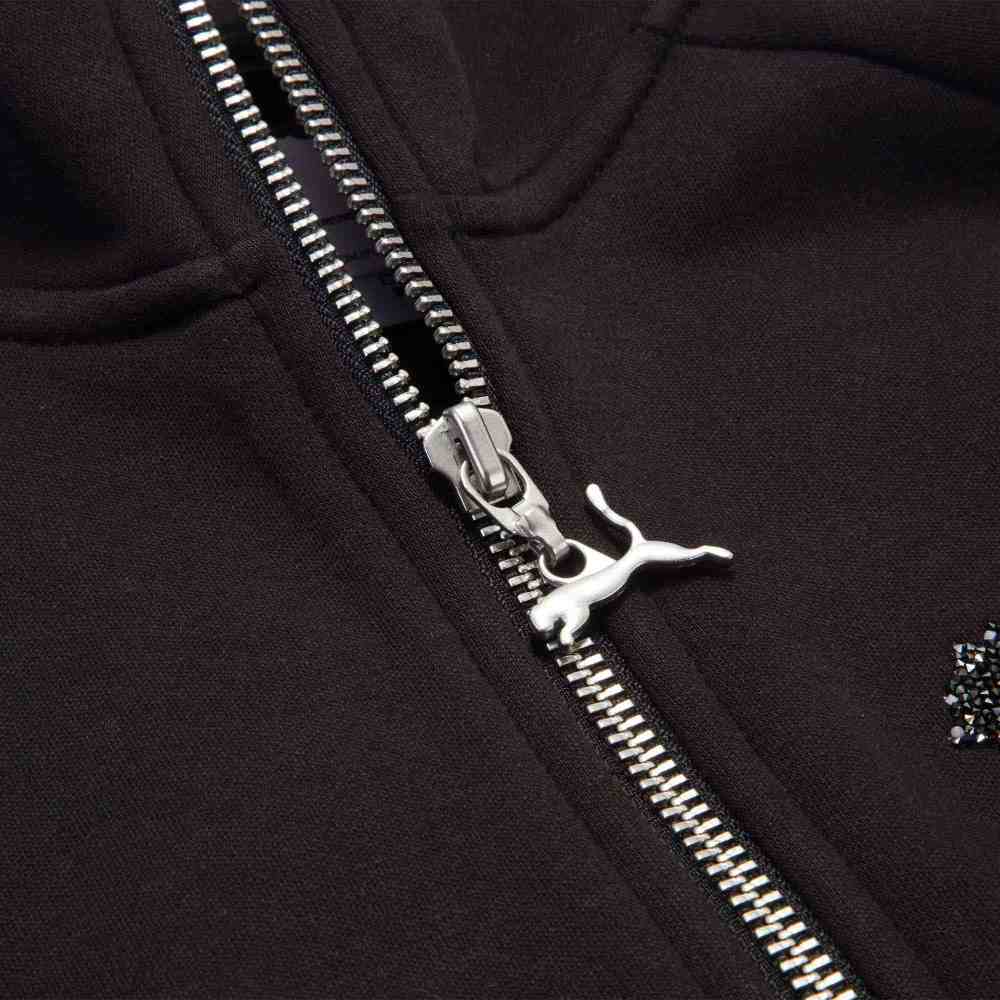 Puma T7 Track Jacket Retro Sports Stand Collar Jacket Women Jacket Black 622251-01