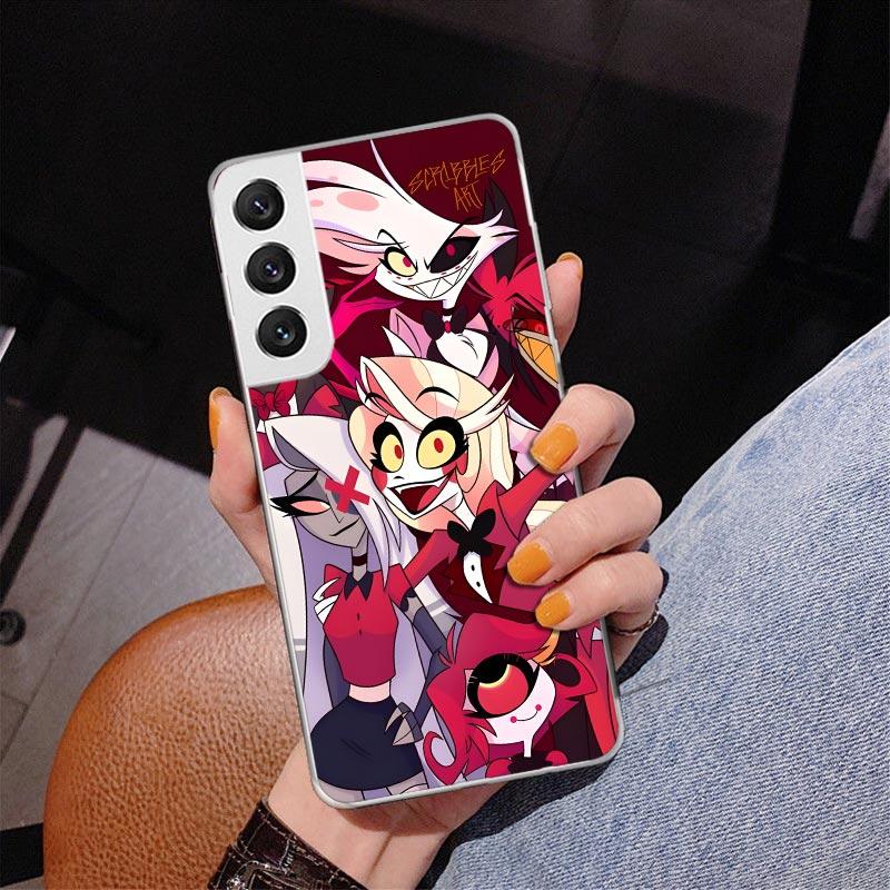 H-Hazbin Hotel Angel Dust Phnoe Case for Samsung Galaxy S26 S25 Edge S23 S24 Ultra S22 Plus S21 S20 FE Unique Cover Soft Coque G