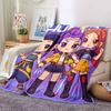 Custom Name Kpop Demon Hunters Theme Printed Blanket Perfect For Couch Bed Travel Outdoor Use Machine Washable Cozy Durable
