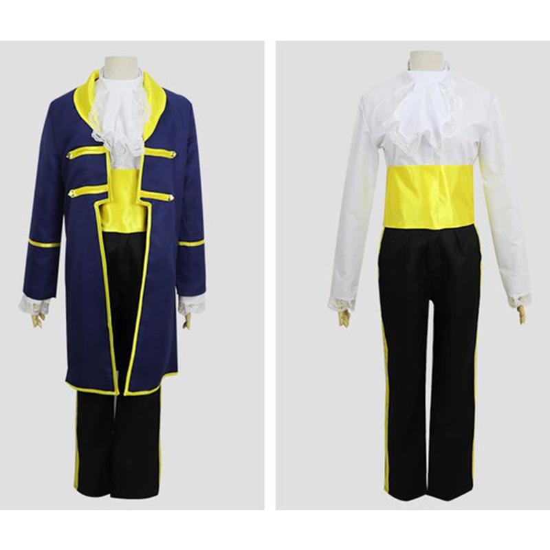 Halloween Dress Beautiful Woman and Beast Prince Costume Holiday Dress Prince Suit