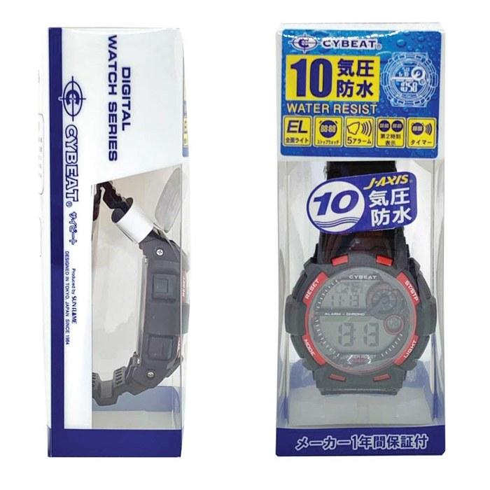 J-AXIS Digital Watch ACY14 10 ATM Black/Gray
