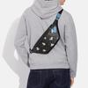 Coach Warren 33 Animal Badge Series Dog Print Zipper Closure Signature Coated Canvas And Fine Calfskin Shoulder Bag Waist Bag Large CC123-QBA5F