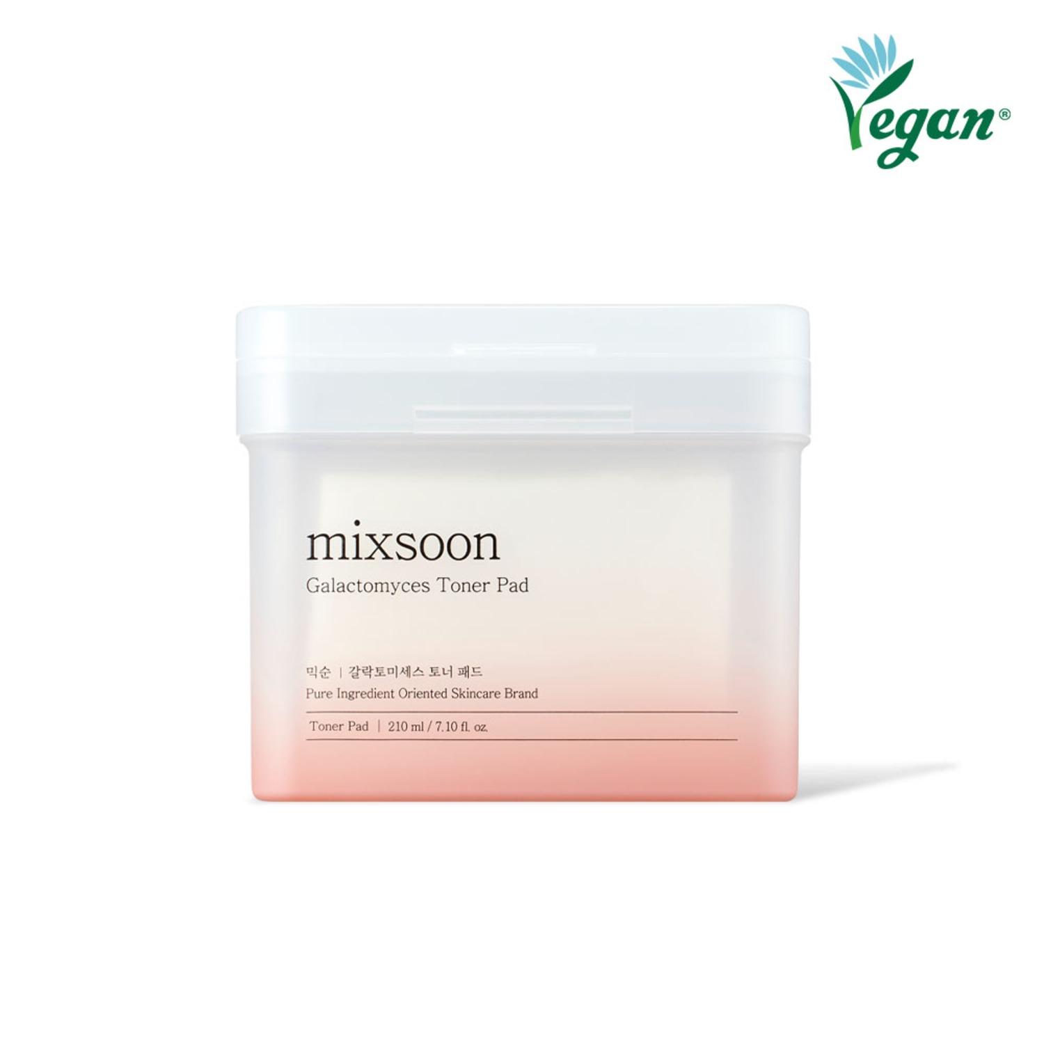Пэды-тонер Mixsoon с галактомицесами (60 салфеток/210 мл) для бережного отшелушивания Оригинальный