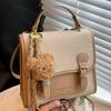 Retro Fashion Contrasting Color Backpack High Value Bag New Handbag Student Class Casual Women's Bag