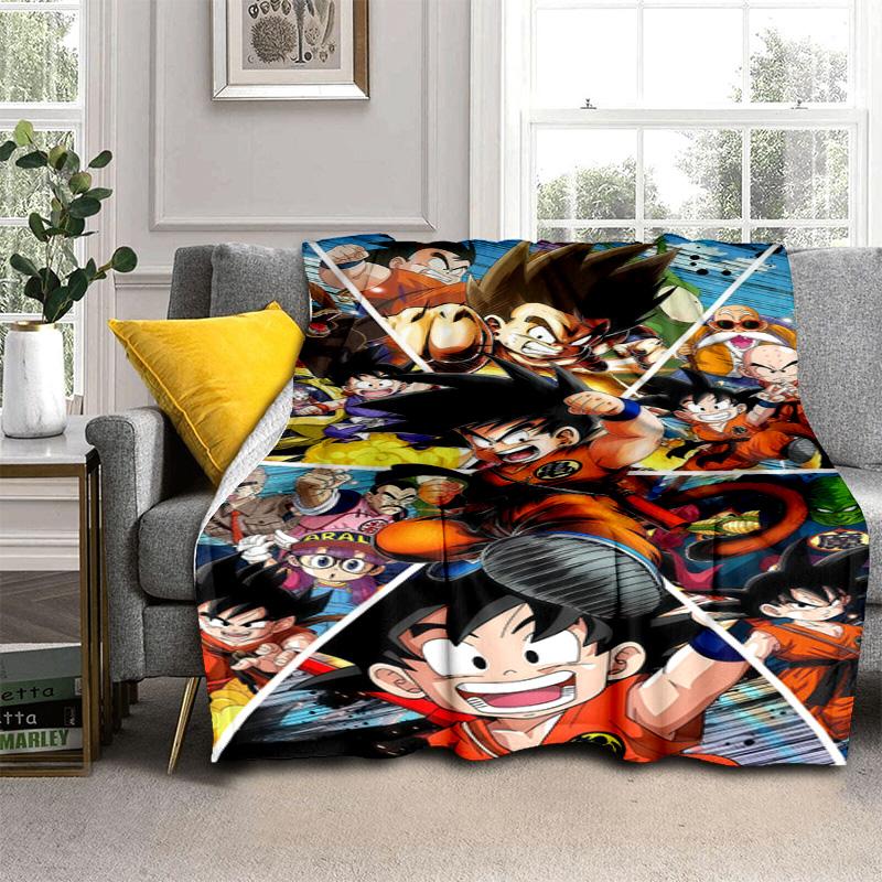Super Saiyan Blue Goku Blanket Home Decor Soft And Comfortable Gift Machine Washable Sheet