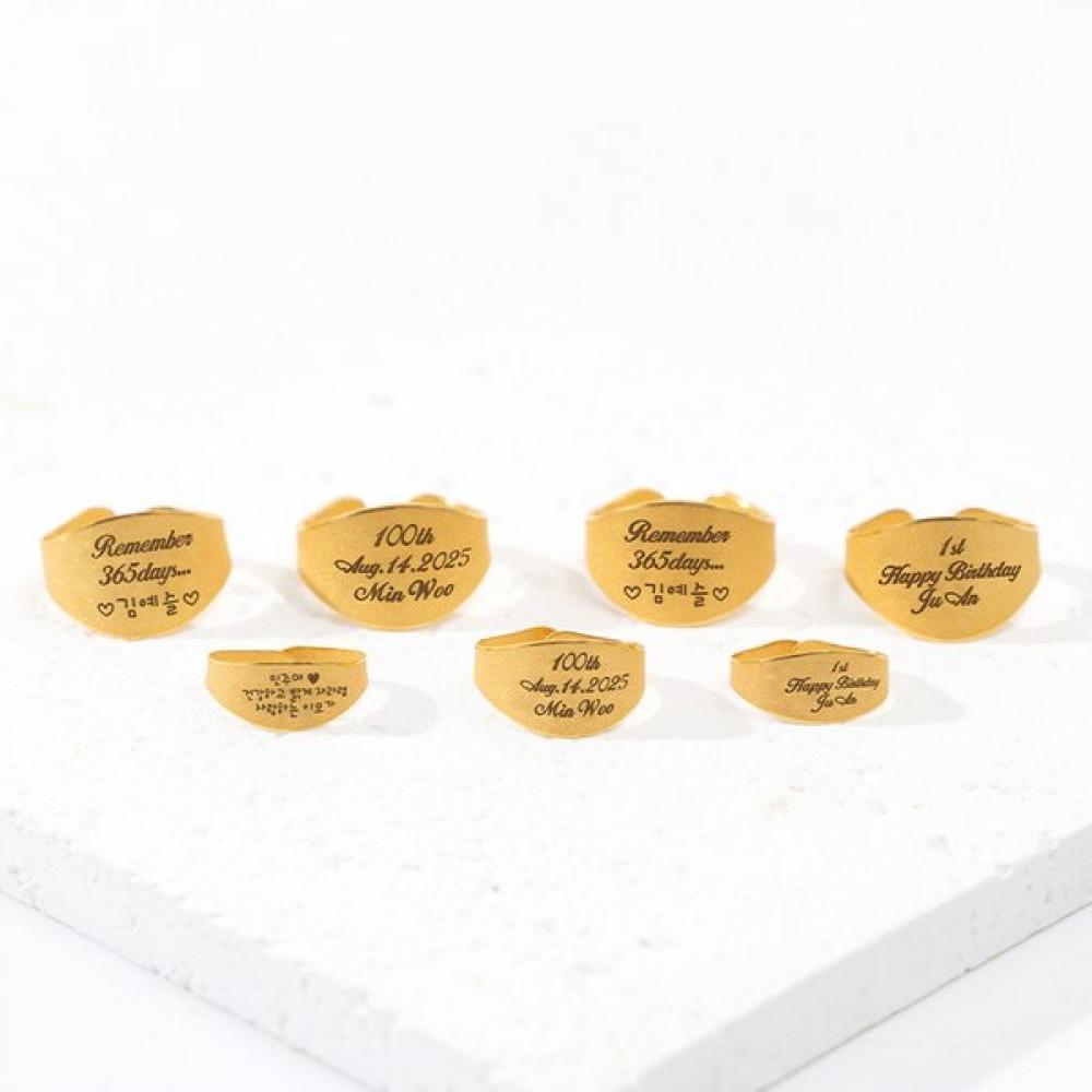 Porti 24k Gold Ring 0.5g Remember