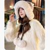 New Knitted Knitted Hat Warm Pompom Pullover Cap Windproof Thicken Ear Protection Hat Outdoor Sports
