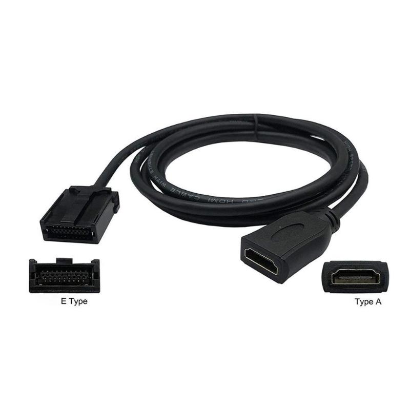 Automotive Cable for Car Sound Video Entertainment Display HDTV Male/Female to Type E Converter for Vehicle Automobile