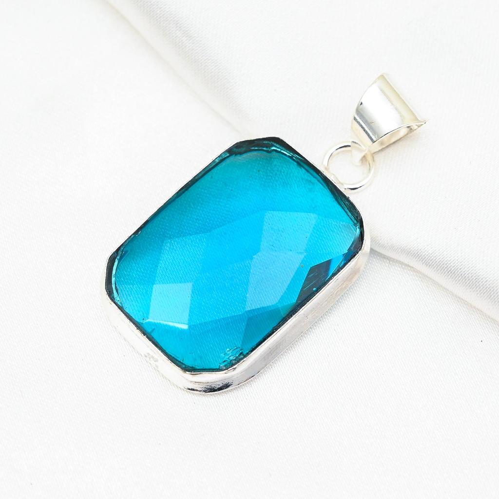 Pandantiv cu pietre prețioase indicolite, pandantiv din argint solid 925, bijuterii antice lucrate manual, cadou pentru ziua mamei