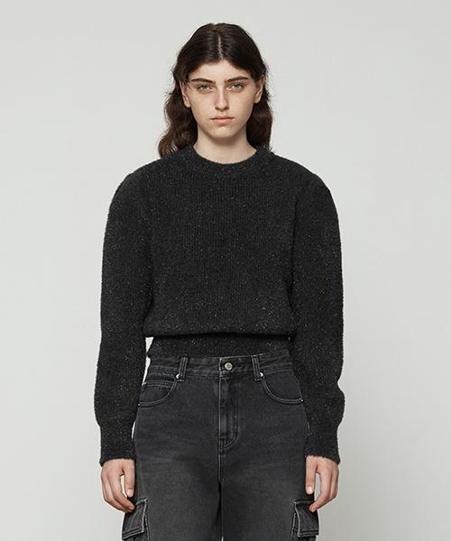 Current Metallic Puff Knit [Charcoal] Charcoal/S