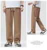 Pure Cotton Men's Casual Straight-Leg Pants - Spring/Autumn Trendy, Loose, Versatile Workwear