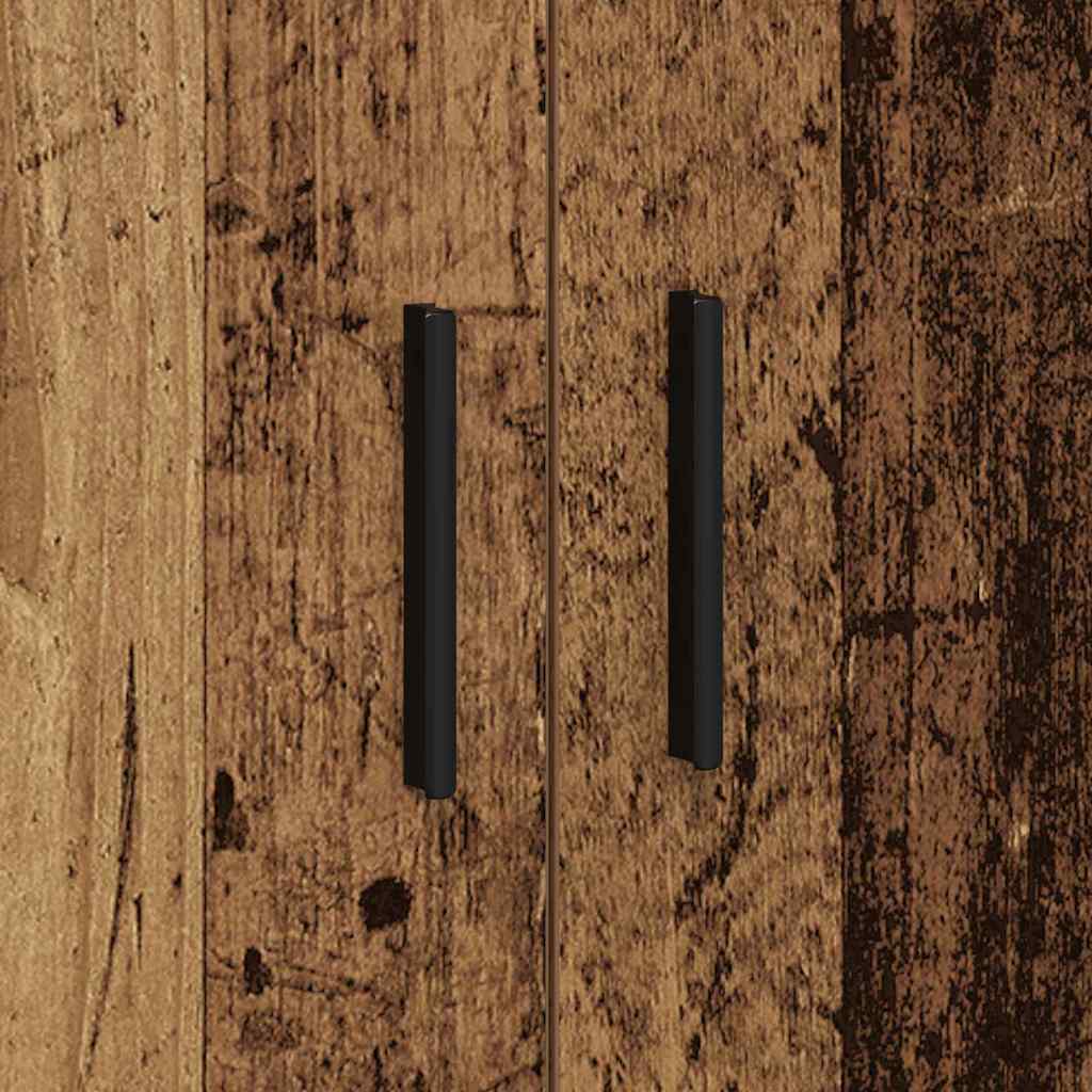 Storage Cabinet 2 pcs Reclaimed Wood Look 103 x 41 x 40 cm