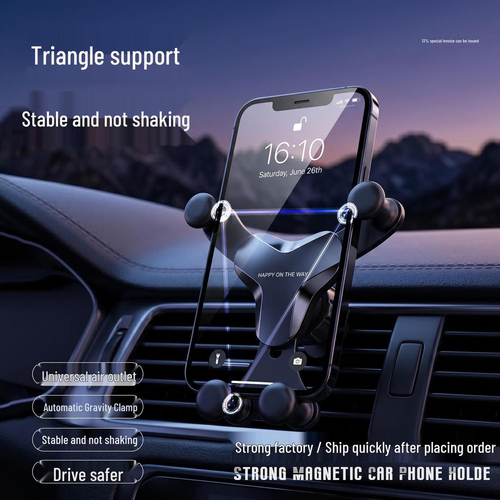 Universal Y-Shaped Gravity Phone Holder for Car Air Vent