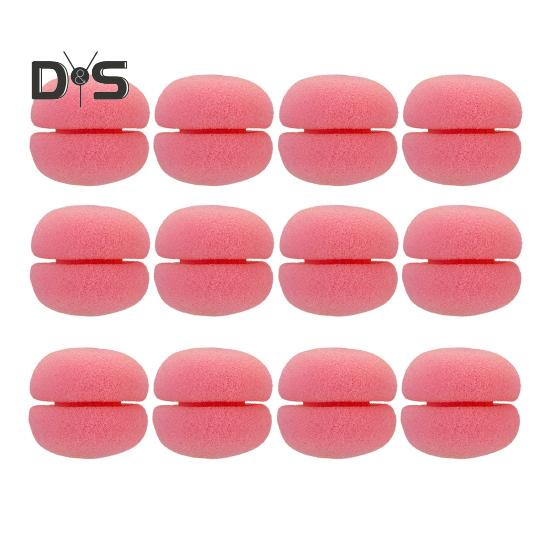 

6/12/18/24 шт./компл. щипцы для завивки волос, губка, шарик, без нагрева, для женщин, для сна, на ночь, для ленивых девушек, для влажных и сухих коротких и длинных волос, инструменты для укладки 12pcs розовый